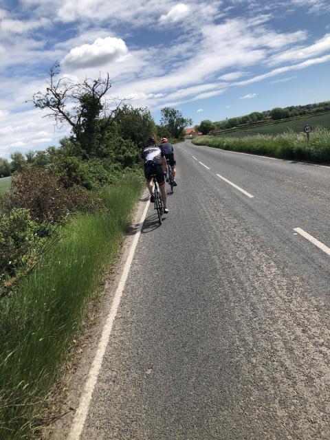 Andy on his 87km taper ride!